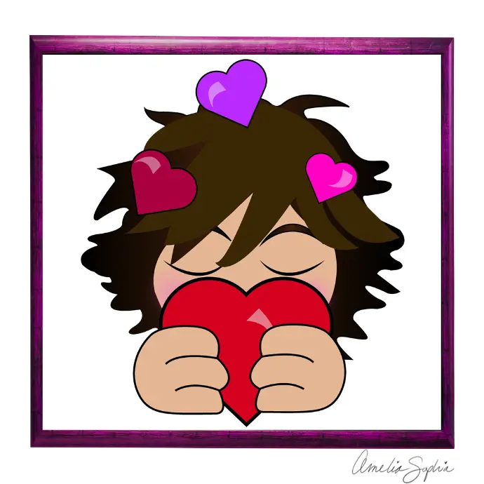 Love emote. Adobe Illustrator.