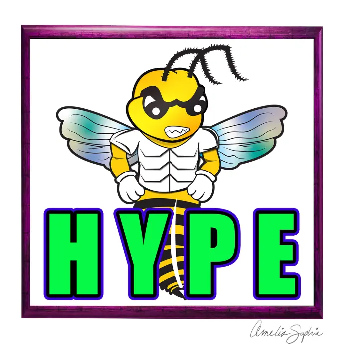 Hype bee emote. Meelie