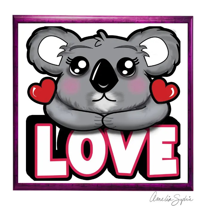 Love koala emote. Meelie of meelie.art.